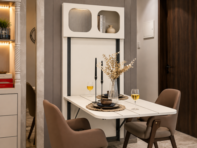 SPACE SAVING DINING TABLE